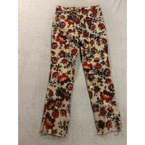 ANTHROPOLOGIE PILCRO Women's Ivory & Floral‎ Print Mid-Rise Skinny Jeans 28 - Picture 13 of 13